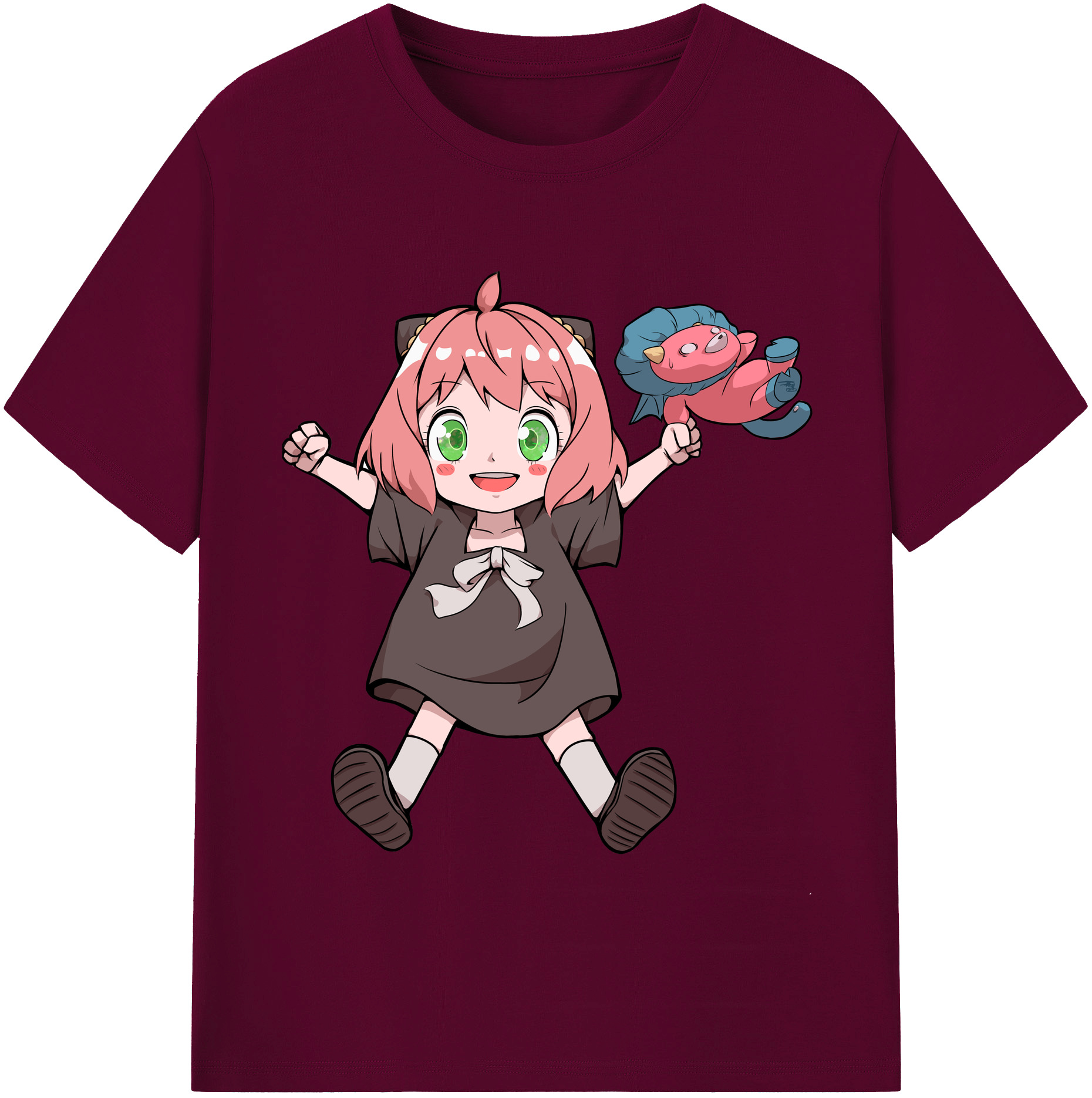 （画像用） SPY×FAMILY间谍家家酒 レディースカジュアルプリントTシャツ（綿100％）